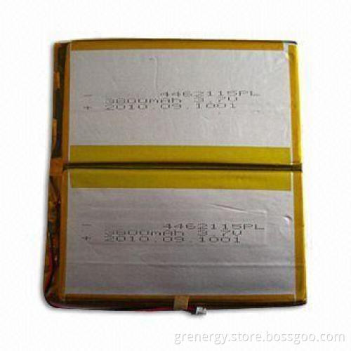 Lithium Polymer Battery with 3,800mAh Nominal Capacity, Suitable for MID and Tablet PC